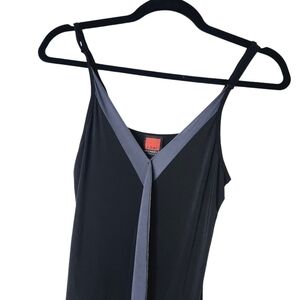 LORI MICHAELS BLACK & GREY MINI DRESS SIZE SMALL